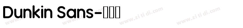 Dunkin Sans字体转换